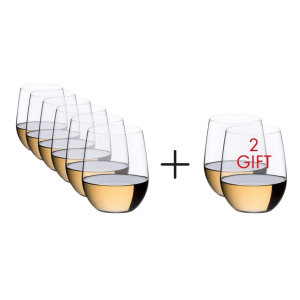 Riedel O Wine Tumbler Viognier/Chardonnay Wine Glass (Set of 8)